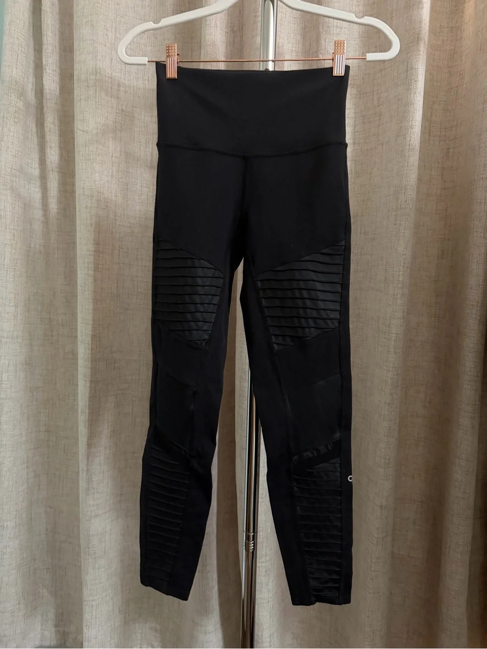 ALO Yoga Black Moto Seamless Leggings